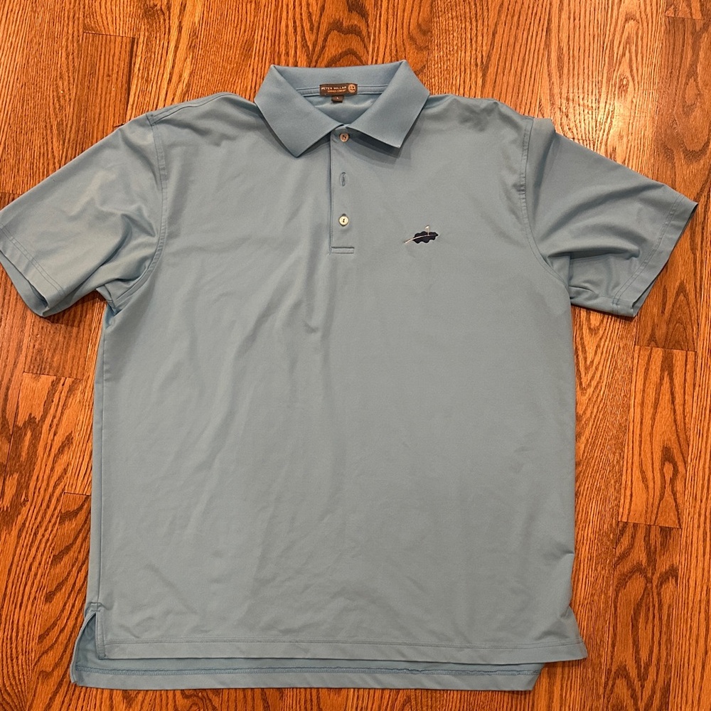 Peter Millar Light Blue Polo Shirt